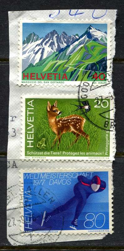 Switzerland - Used on Piece