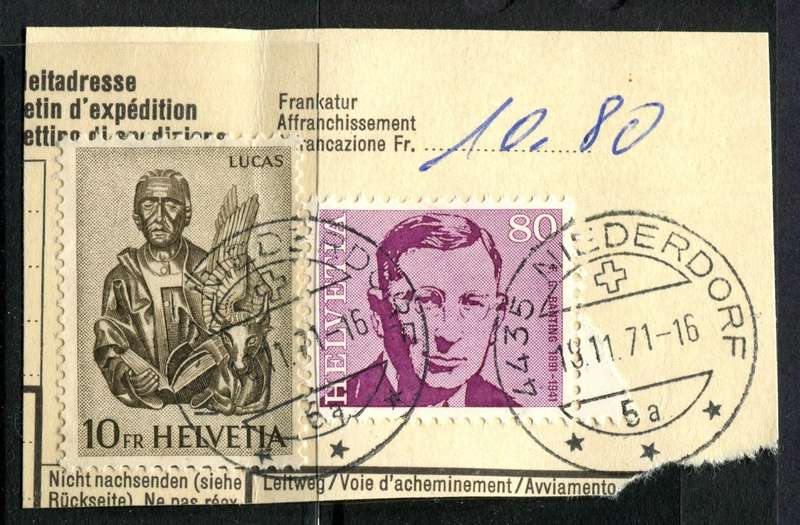 Switzerland - Used on Piece
