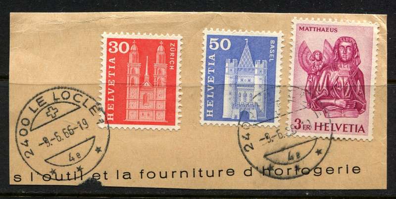 Switzerland - Used on Piece
