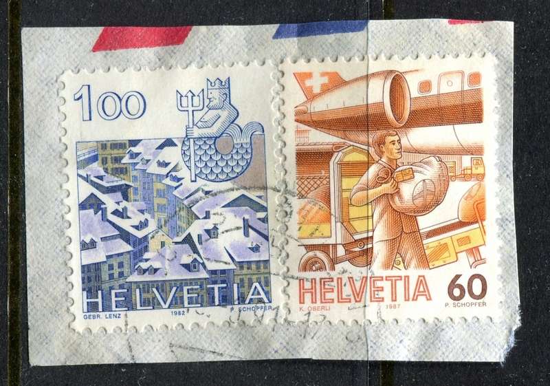 Switzerland - Used on Piece