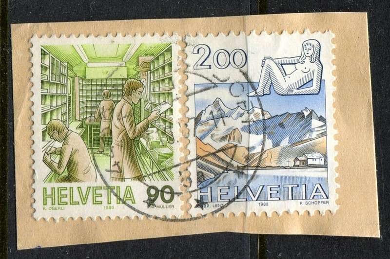 Switzerland - Used on Piece