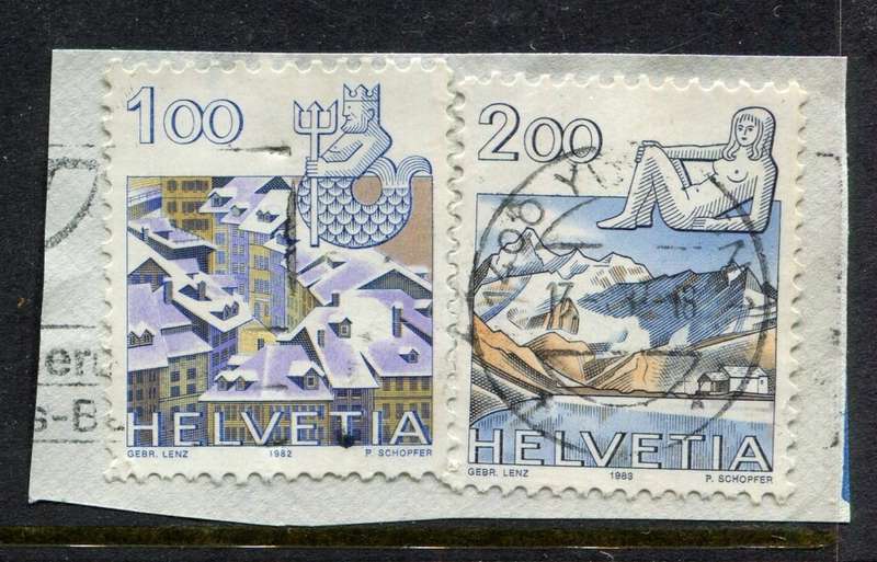 Switzerland - Used on Piece
