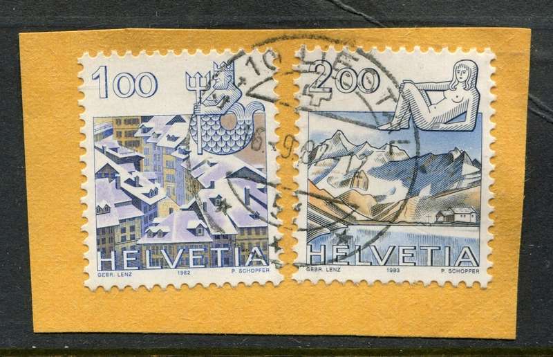 Switzerland - Used on Piece