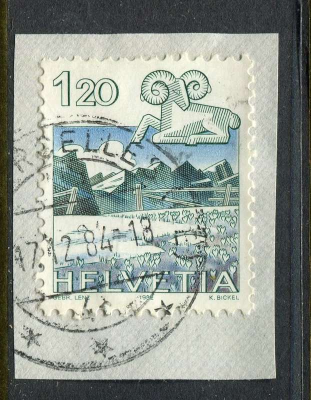 Switzerland - Used on Piece