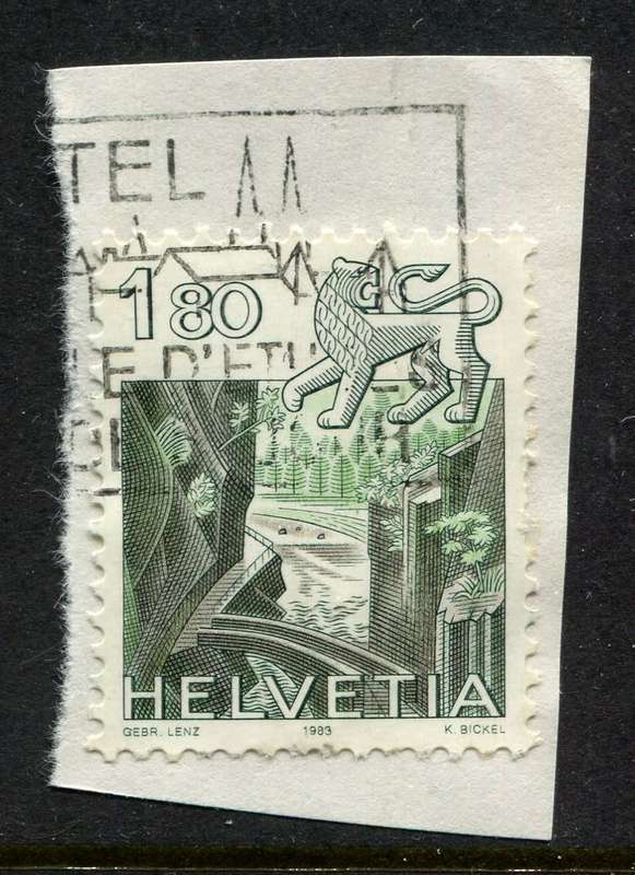 Switzerland - Used on Piece