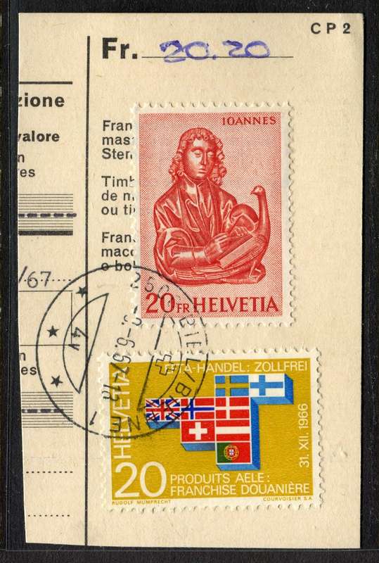 Switzerland - Used on Piece