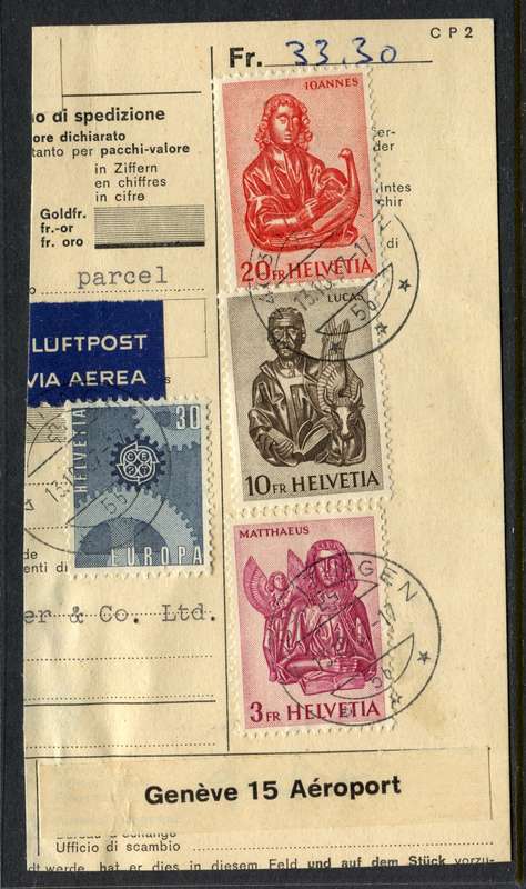 Switzerland - Used on Piece