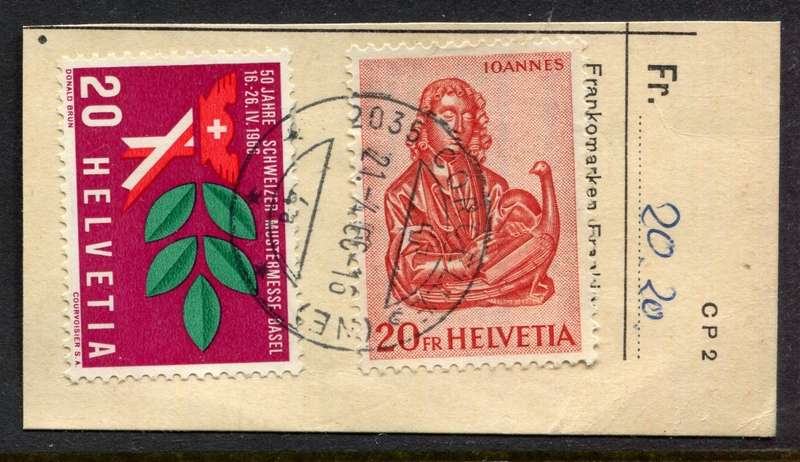 Switzerland - Used on Piece