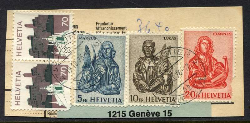 Switzerland - Used on Piece