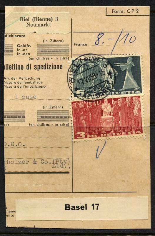 Switzerland - Used on Piece