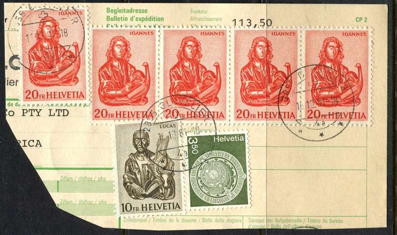 Switzerland - Used on Piece