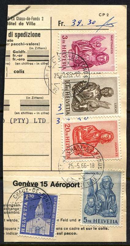 Switzerland - Used on Piece