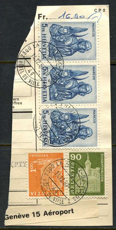 Switzerland - Used on Piece