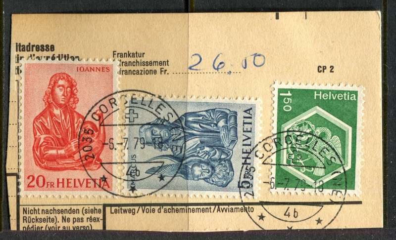 Switzerland - Used on Piece