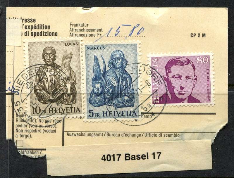 Switzerland - Used on Piece