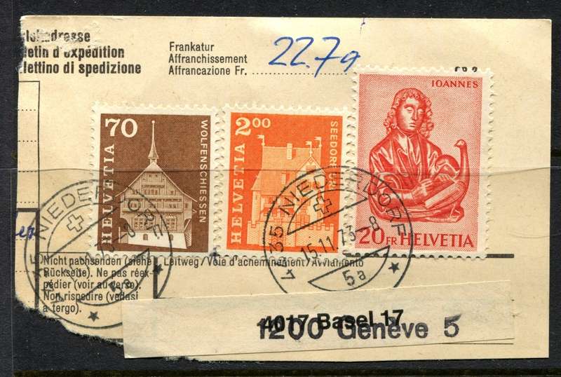 Switzerland - Used on Piece