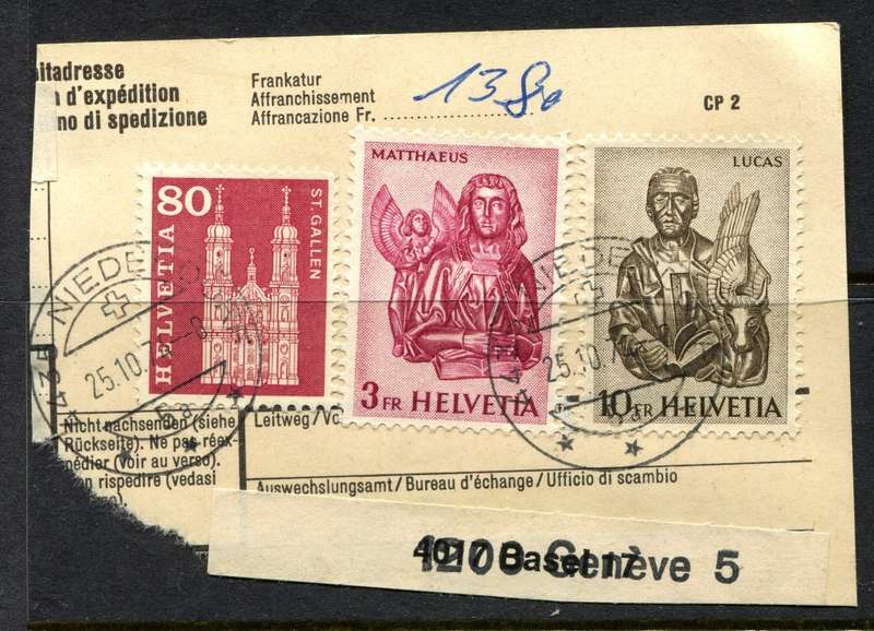 Switzerland - Used on Piece