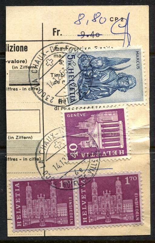 Switzerland - Used on Piece