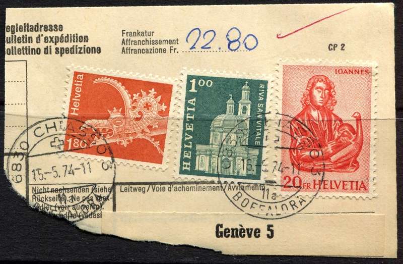 Switzerland - Used on Piece