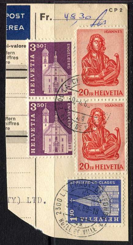 Switzerland - Used on Piece