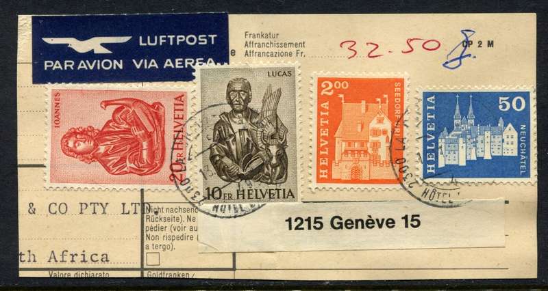 Switzerland - Used on Piece