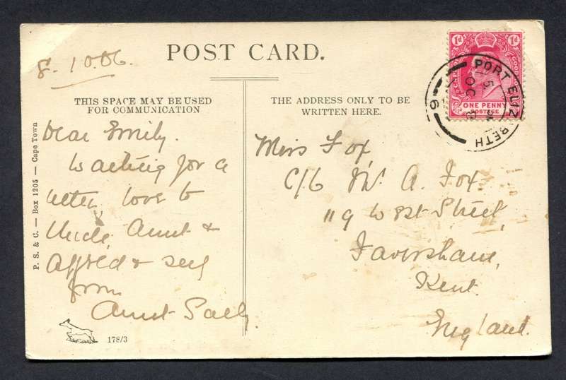 Cape of Good Hope - Post Card