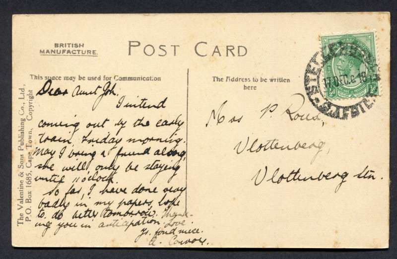 Union of SA - Post Card