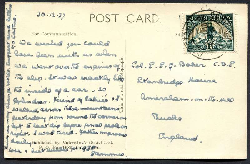 Union of SA - Post Card