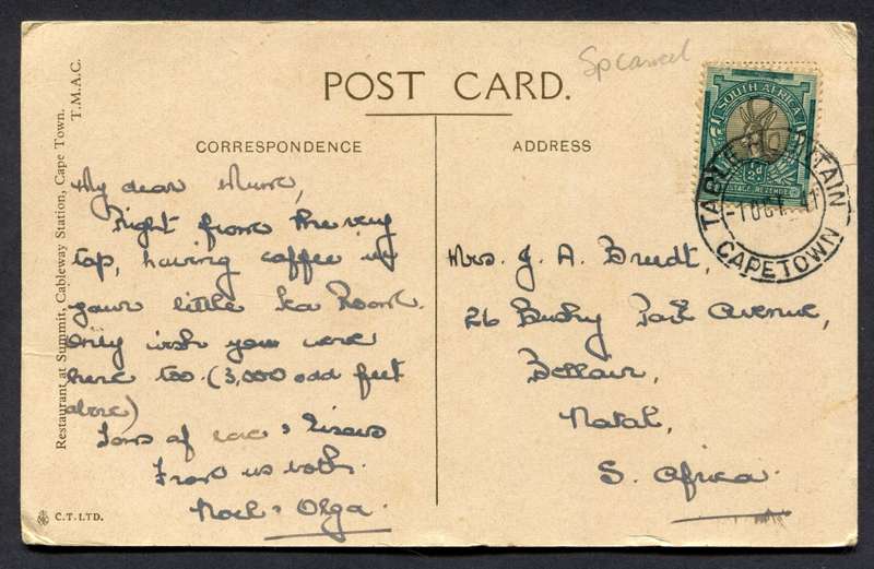 Union of SA - Post Card