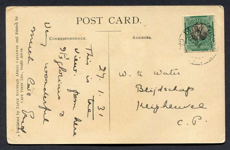 Union of SA - Post Card
