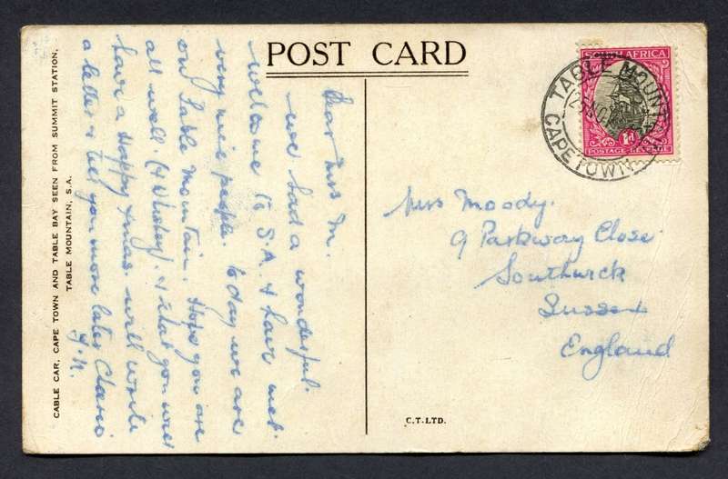 Union of SA - Post Card