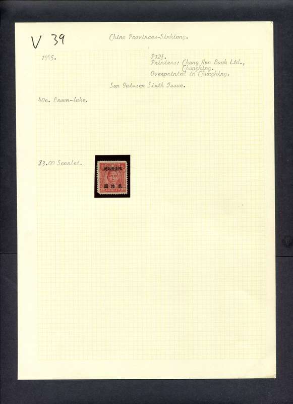 China - 1 Stamp Mounted (Hinged) On Old Album Page