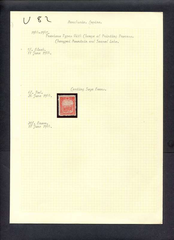 Manchukuo - 1 Stamp Mounted (Hinged) On Old Album Page