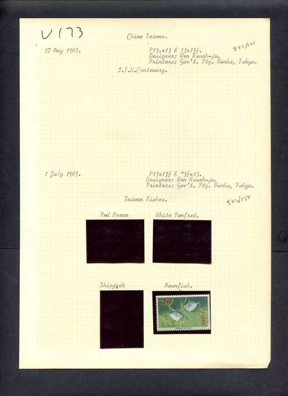 Taiwan - 1 Stamp Mounted (Hinged) On Old Album Page