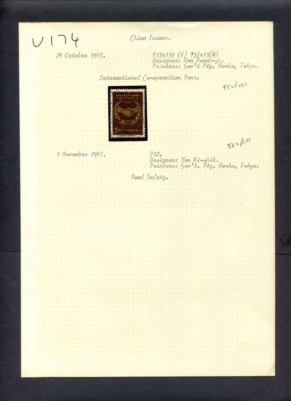 Taiwan - 1 Stamp Mounted (Hinged) On Old Album Page