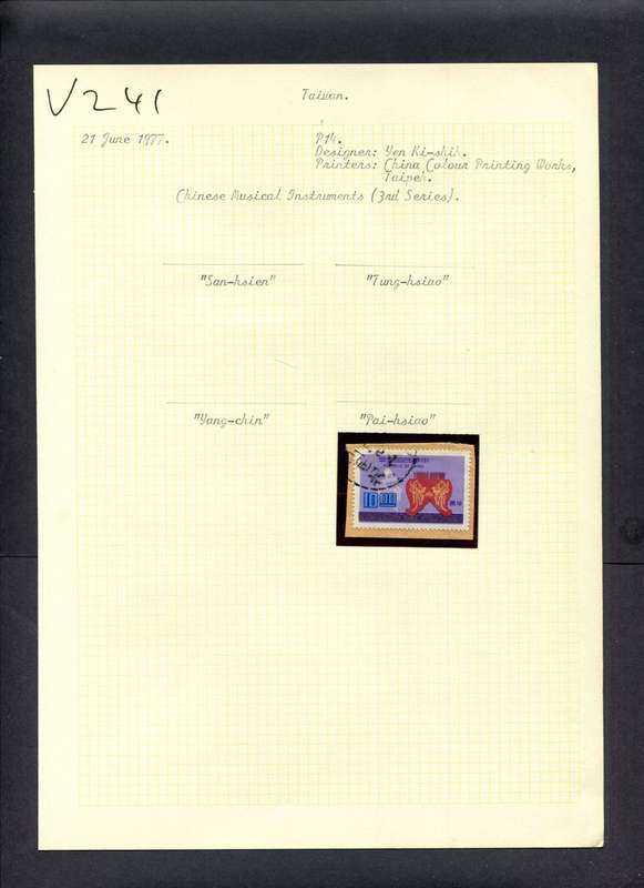 Taiwan - 1 Stamp Mounted (Hinged) On Old Album Page