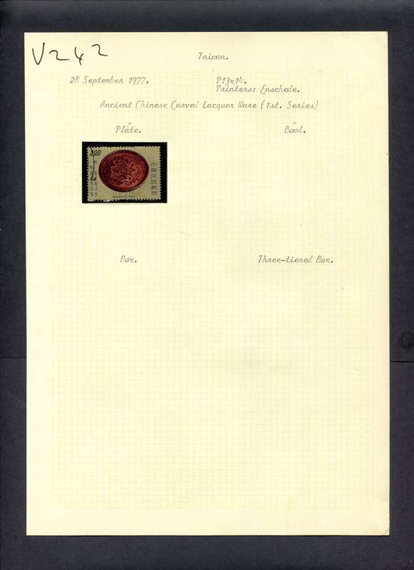Taiwan - 1 Stamp Mounted (Hinged) On Old Album Page