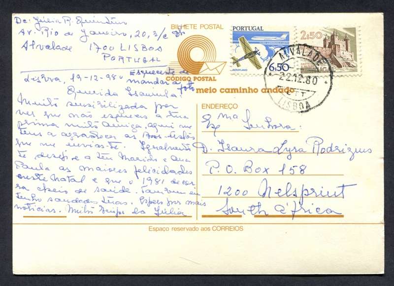 Portugal - Post Card