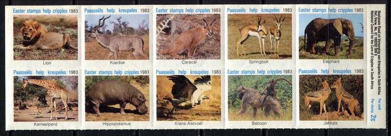 RSA - Easter Stamps - Animals - 1983 - MNH