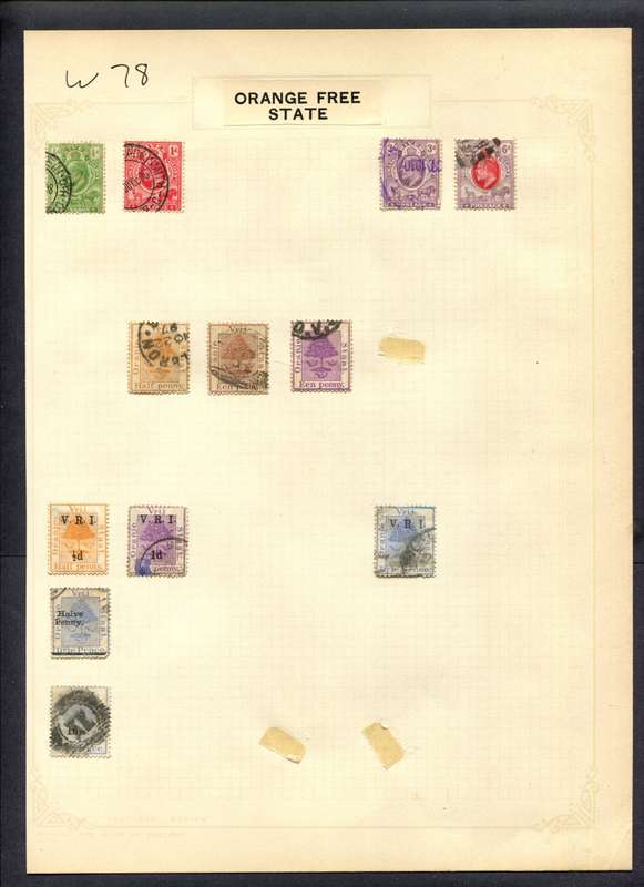 Northern Rhodesia - 12 Stamps Mounted (Hinged) On Album Page