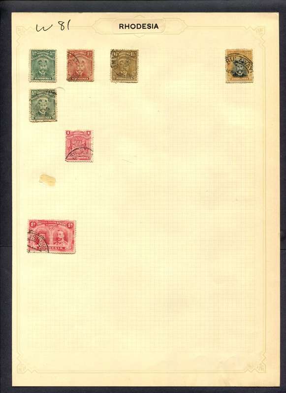 BSAC - 7 Stamps Mounted (Hinged) On Album Page