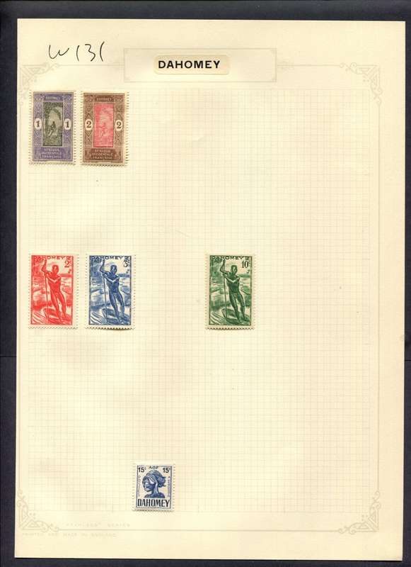 Cameroon - 6 Stamps Mounted (Hinged) On Album Page