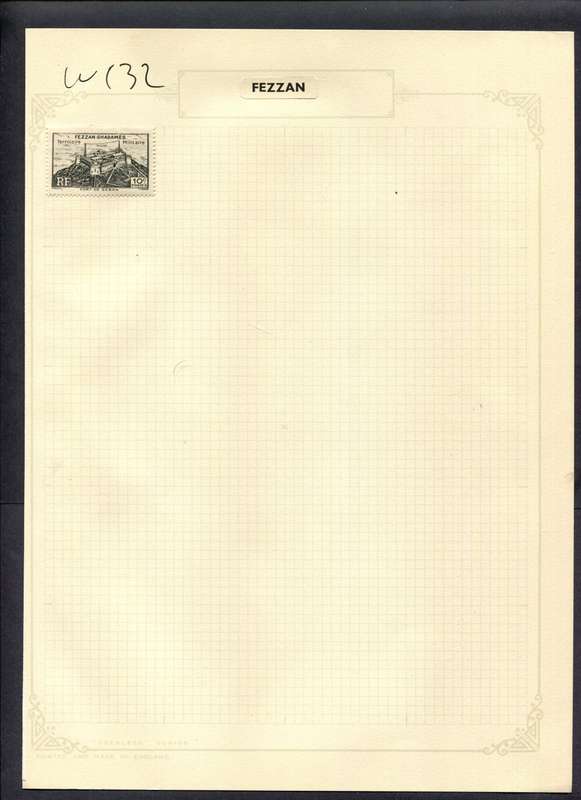 Fezzan - 1 Stamp Mounted (Hinged) On Album Page