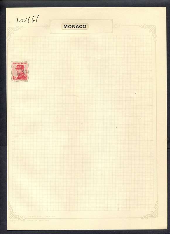 Monaco - 1 Stamp Mounted (Hinged) On Album Page