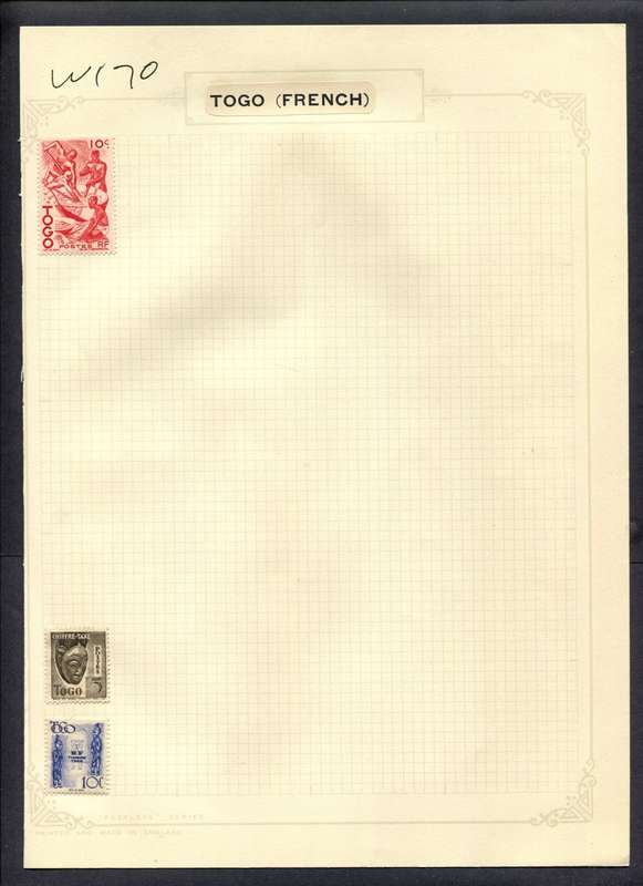 Togo - 3 Stamps Mounted (Hinged) On Album Page