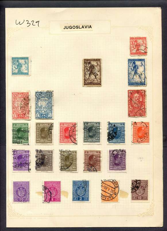 Yugoslavia - 23 Stamps Mounted (Hinged) On Album Page