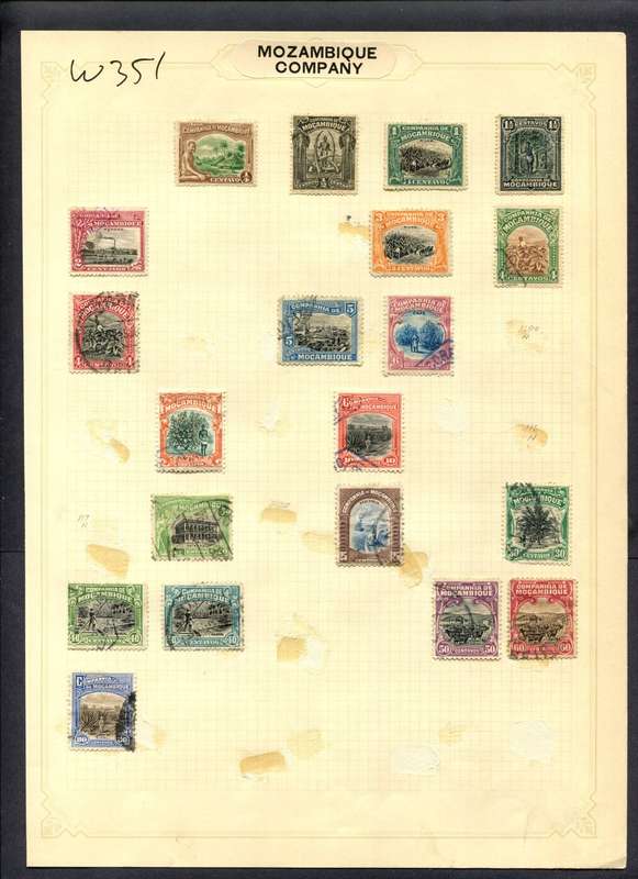 Mozambique Company - 20 Stamps Mounted (Hinged) On Album Page