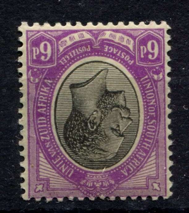 Union of SA - 1913 - MM - 6 d Watermark Inverted