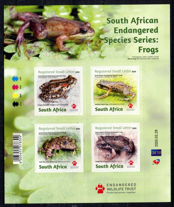 RSA - Sheet of 4 - 2020 - MNH