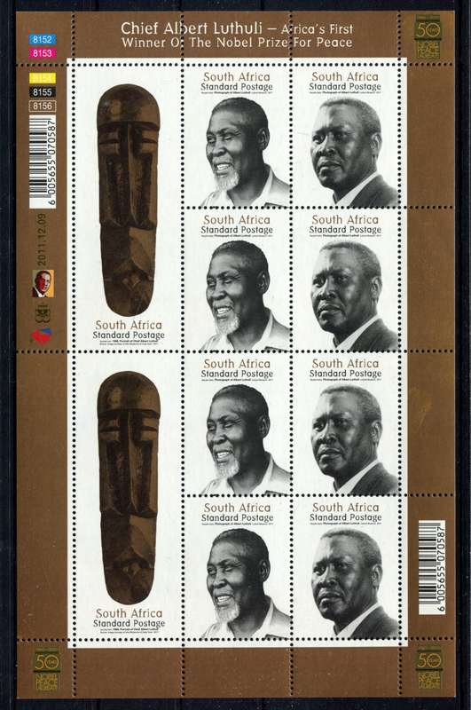 RSA - Sheet of 10 - 2011 - MNH